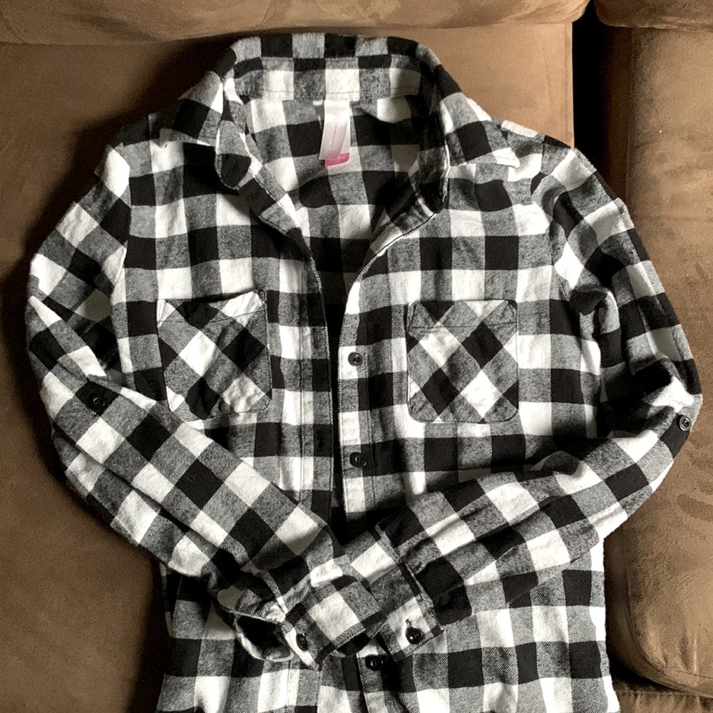 Black and white flannel